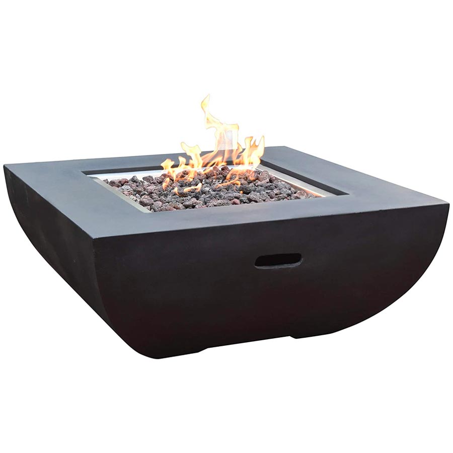 34 Square Aurora Fire Table Propane Art Of Fire Patio Collections Patio