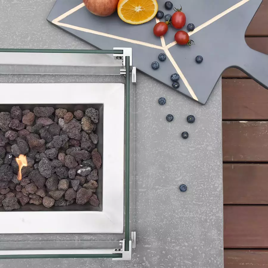 Hampton Rectangle Fire Pit Propane