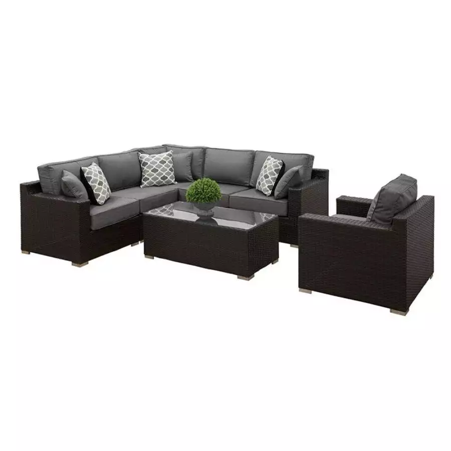 Carolina Sectional Onyx/Grey
