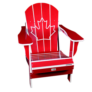 Folding Resin Canada Chair Red