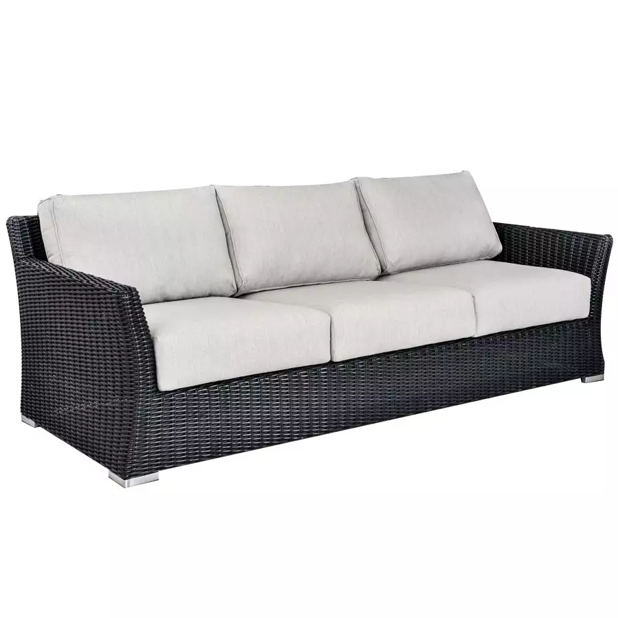 Savannah Sofa With Linen Silver