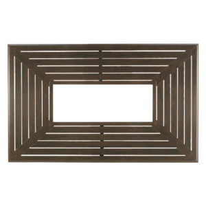 Farnham Rectangle Slatted Fire Pit Top Scoria