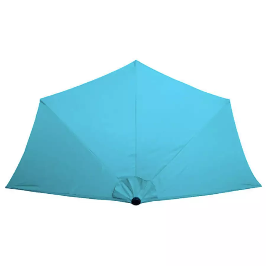 9.8' x 3.2' Market Polyester Half Wall Umbrella