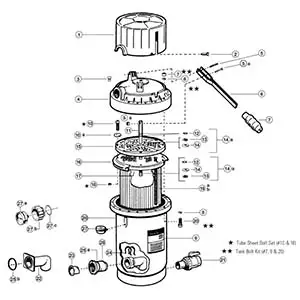 thumbnail image 2 of Hayward Pro-Grid Filter Bulkhead Fitting - DEX2420F - Replacement Part For Inground Pools 2 of 5
