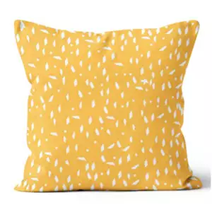 24” Square Brush Fleck Daffodil Pillow