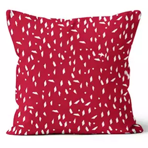 24” Square Brush Fleck Cherry Pillow