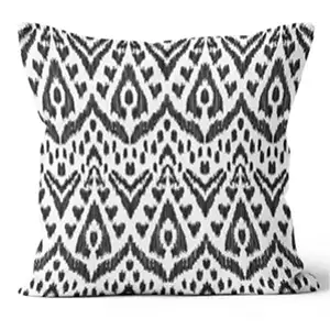 24” Square Ansley Black Pillow