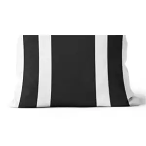 16” x 24” Wide Stripe Black Bolster Pillow