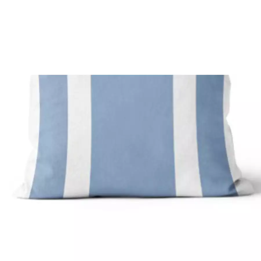 16” x 24” Wide Stripe Glacier Blue Bolster Pillow