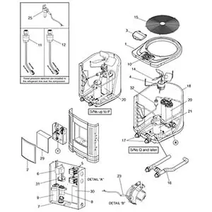 Jandy/Zodiac - Heat Pump Parts - AE-TI (Discontinued 2006 - 2009)