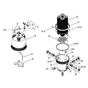 Jandy/Zodiac - Cartridge Filter Parts - CV Series