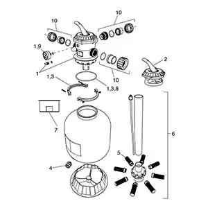 Jandy/Zodiac - Sand Filter Parts - SFTM - SFTM22-1.5