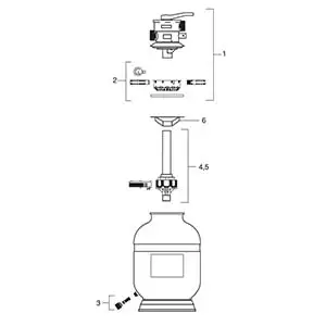 Jandy/Zodiac - Sand Filter Parts - SFTM - SFTM22, SFTM25