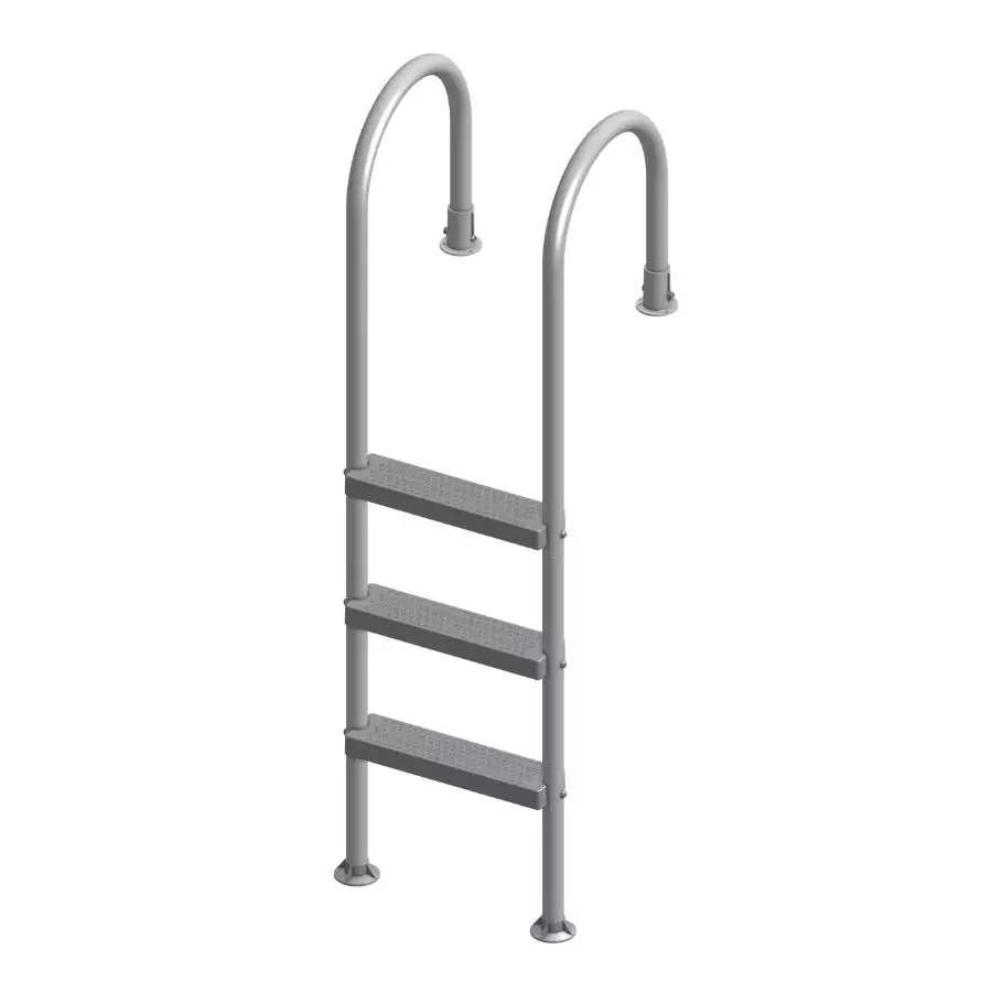 Trident Above Ground Pool Ladder, Silver Frame