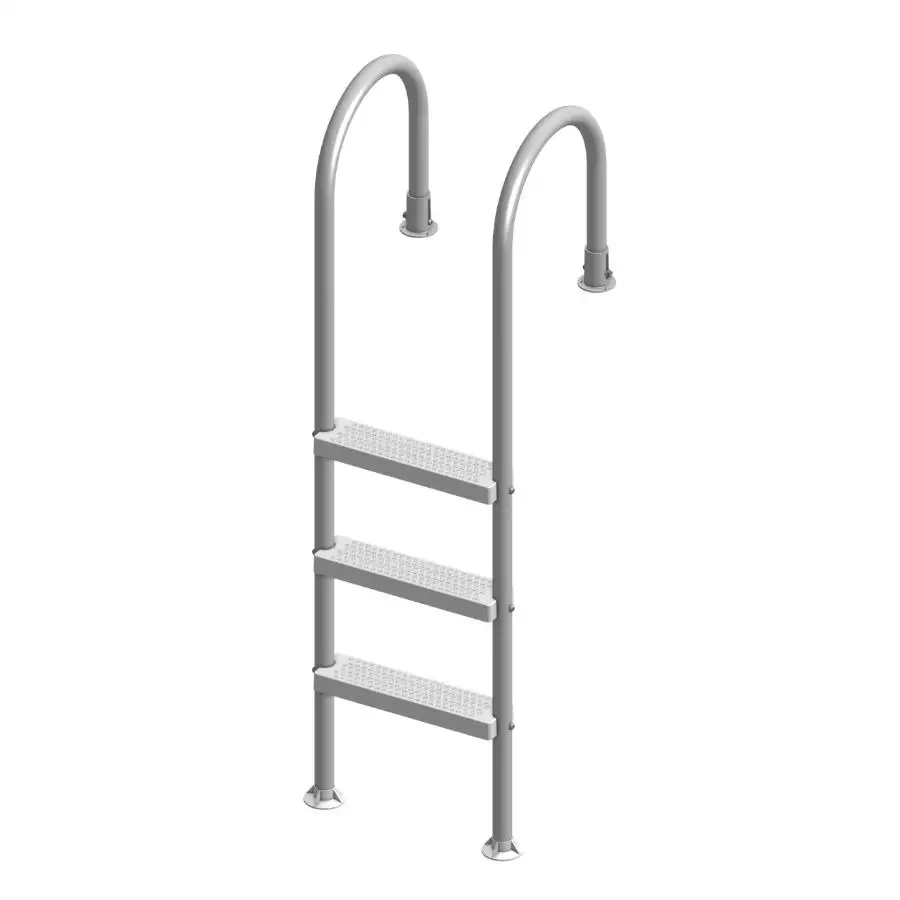 Trident Above Ground Pool Ladder, Silver Frame