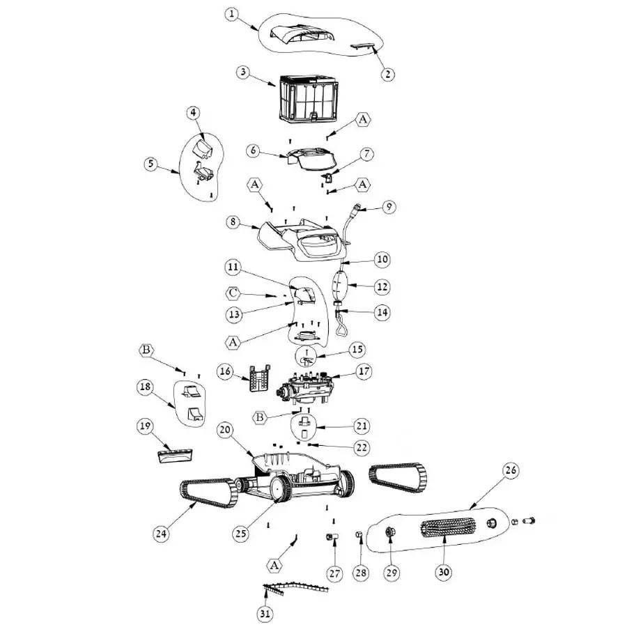 Maytronics - Cleaner Parts - Explorer E-20