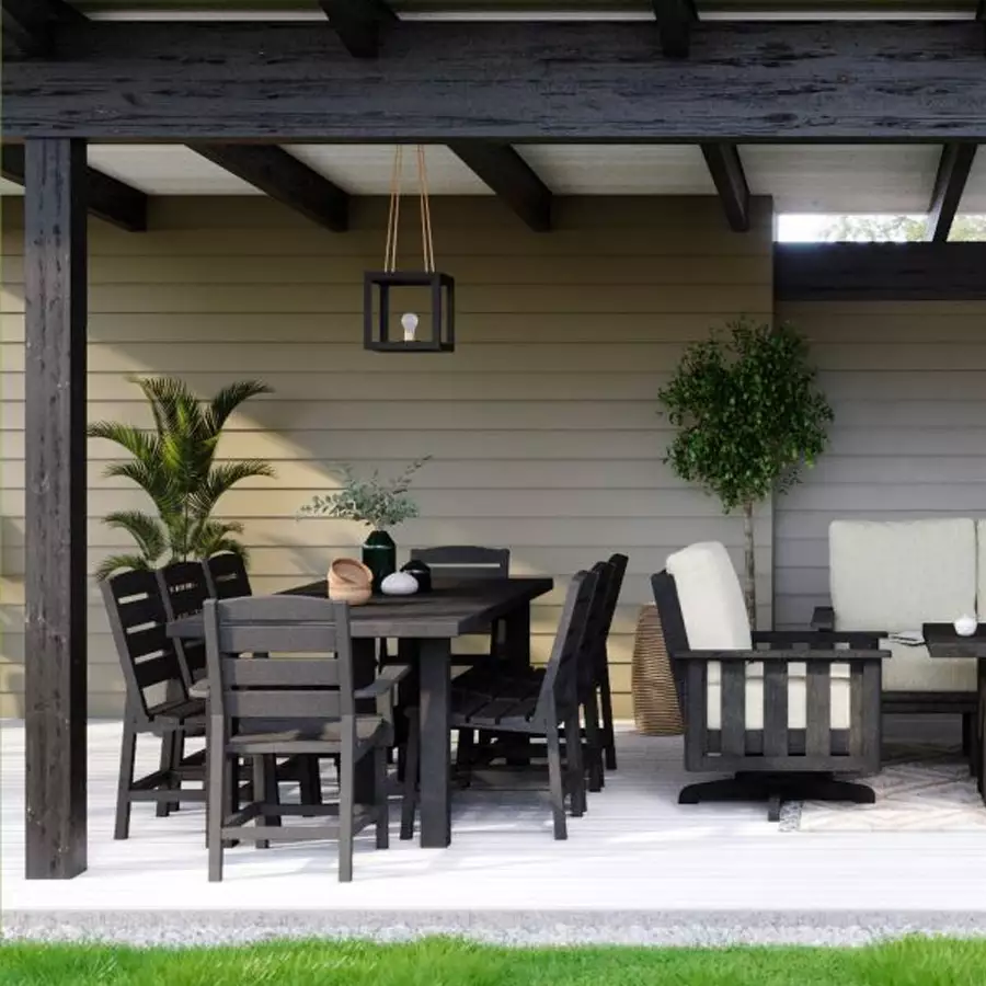 Napa Dining Table, Slate Grey/Light Grey