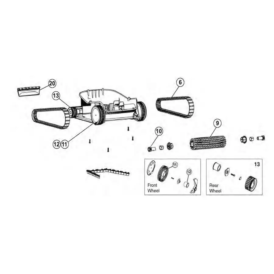 Pentair - Cleaner Parts - Prowler 910/Warrior SL