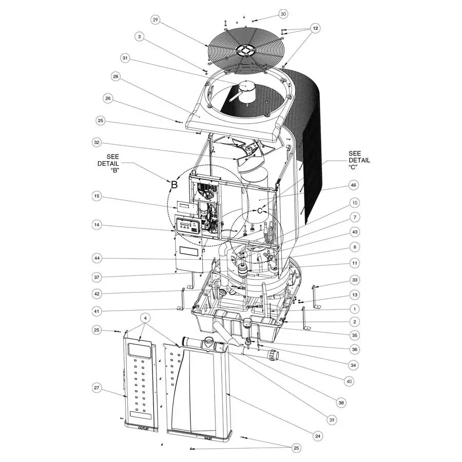 Pentair - Heater Parts - Ultratemp Heat Pump