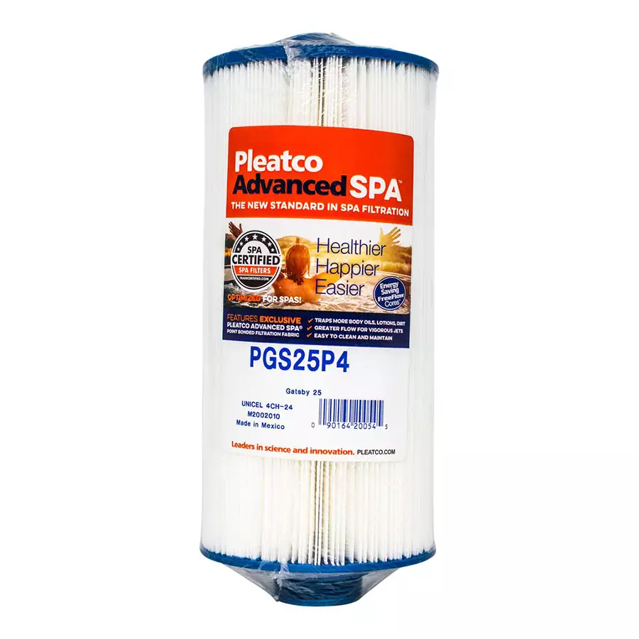Pleatco For After Hours Spas, Nemco Spas, Threaded 25, Top Load - PGS25P4