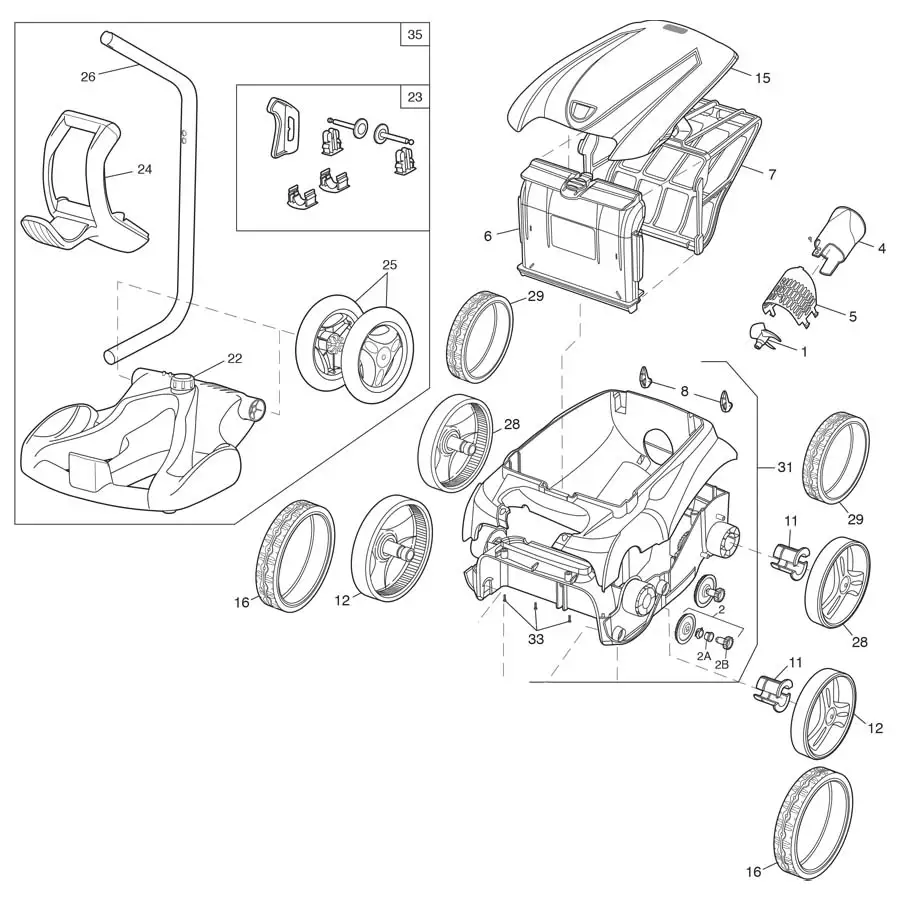 Polaris - Cleaner Parts - F935 Pool Vacuum (Discontinued)