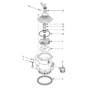 Sta-Rite - Valve Parts - Multiport Top Mount 1-1/2\