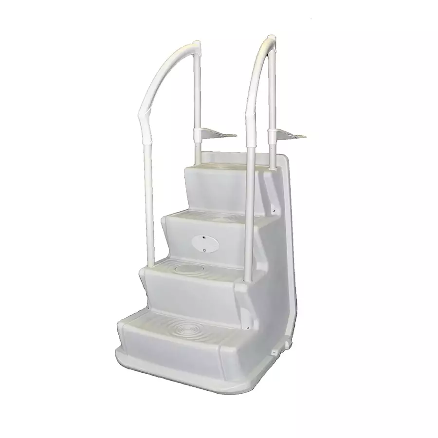 Walkway Step And Handrail - Pearl Grey