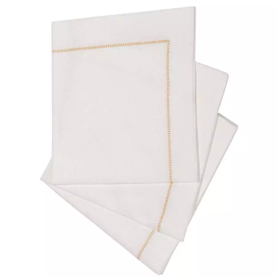 Hemstitch Eco Cocktail Napkin