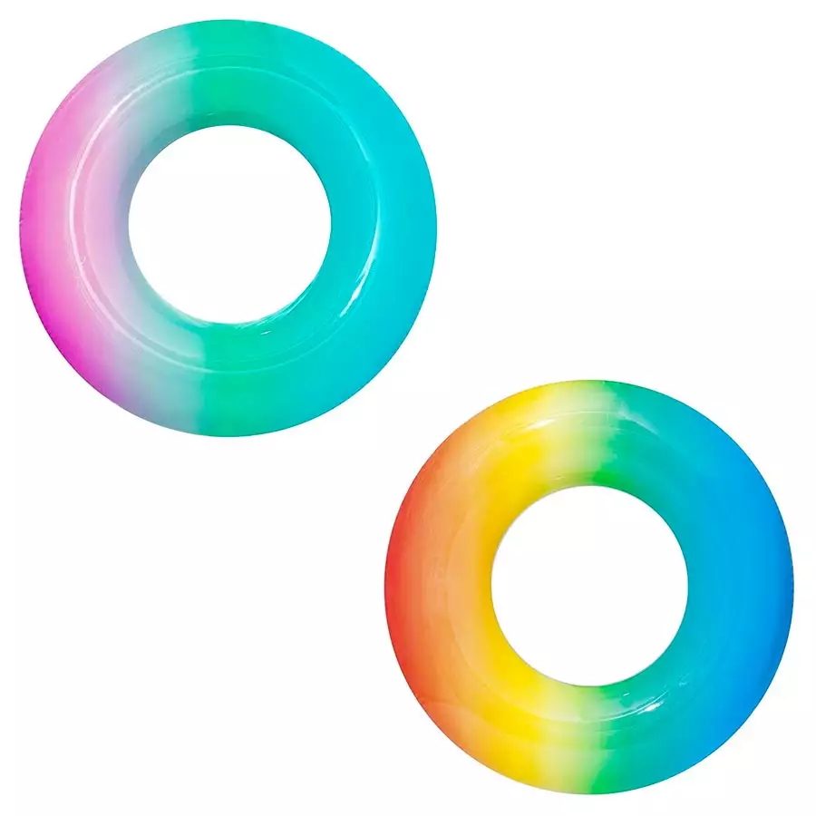 Rainbow Swim Ring Pool Float