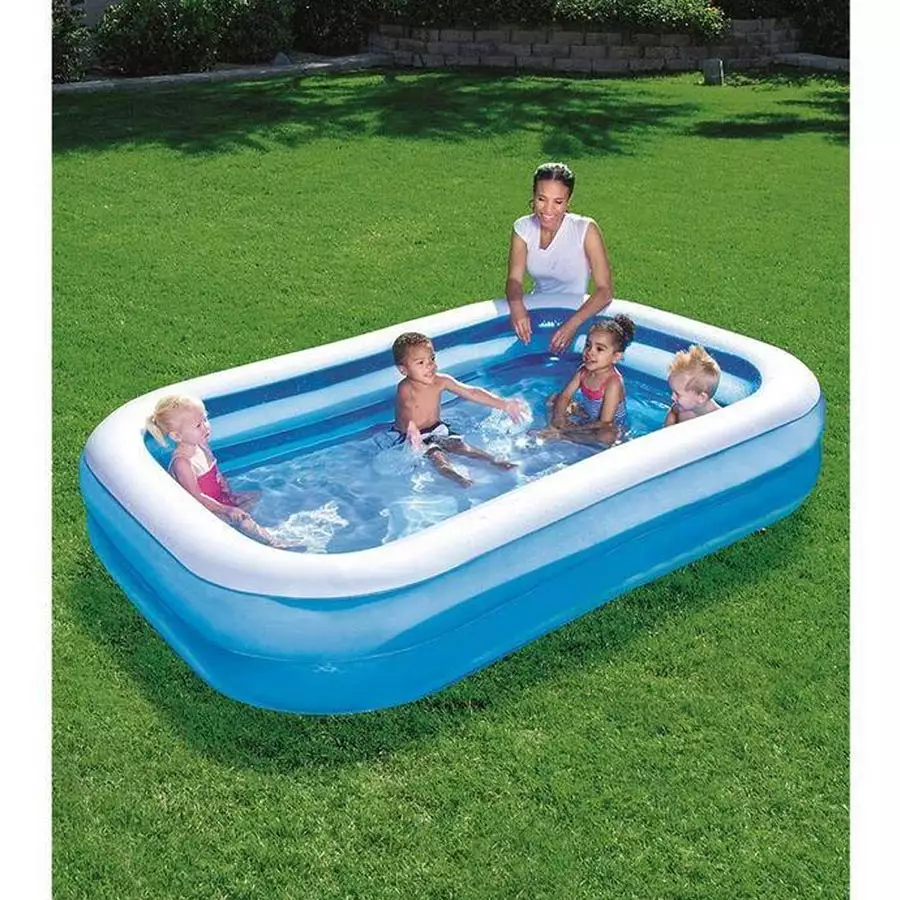 Blue Rectangular Pool