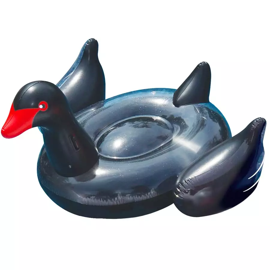 Giant Black Swan Ride-On Float