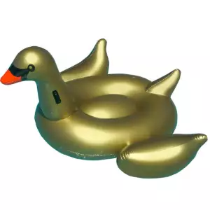 Giant Golden Goose Ride-On Pool Float