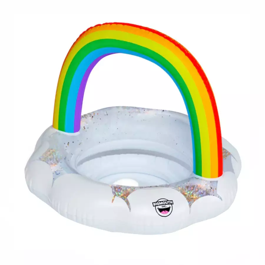 Happy Lil Rainbow Cloud Canopy Pool Ring Float