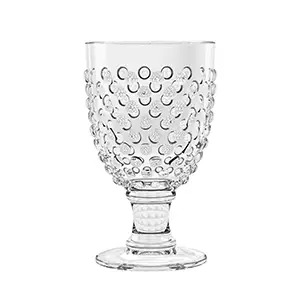 17 oz Hobnail Clear Goblet