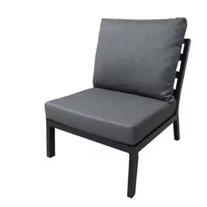 Lorenzo Armless Chair Black/Grey OLEFIIN