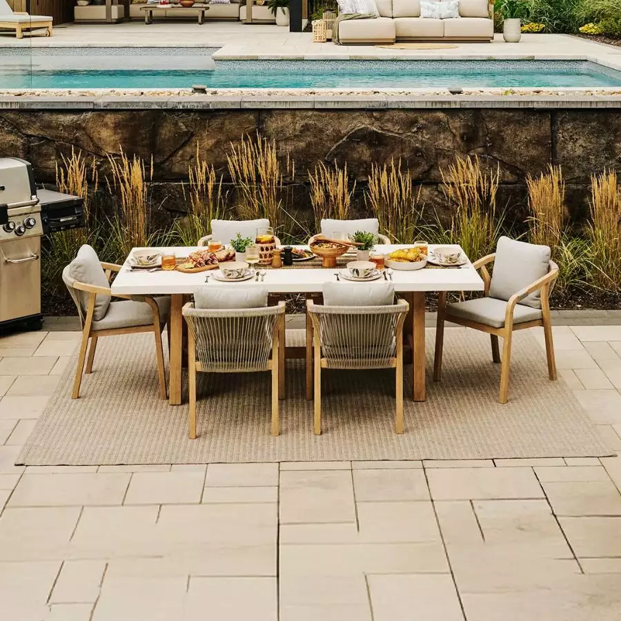 Rimini Dining Chair Teak/Cord