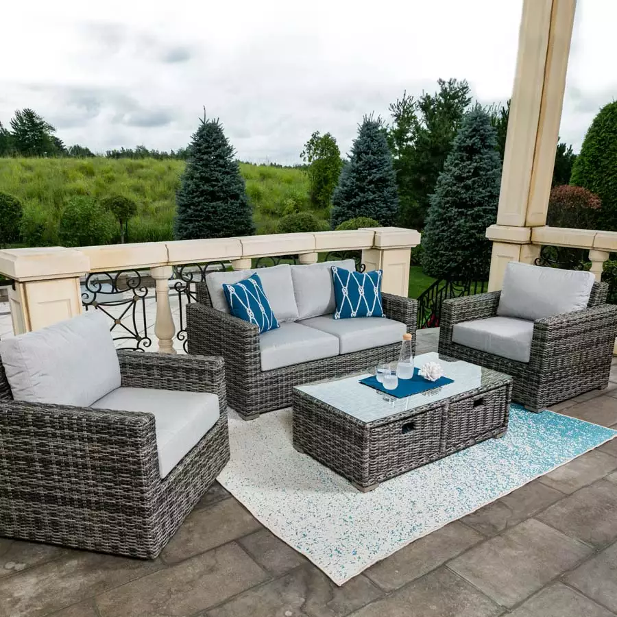 Three Seat Sofa Weathered Grey