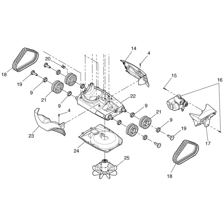 Jandy/Zodiac - Cleaner Parts - MX6
