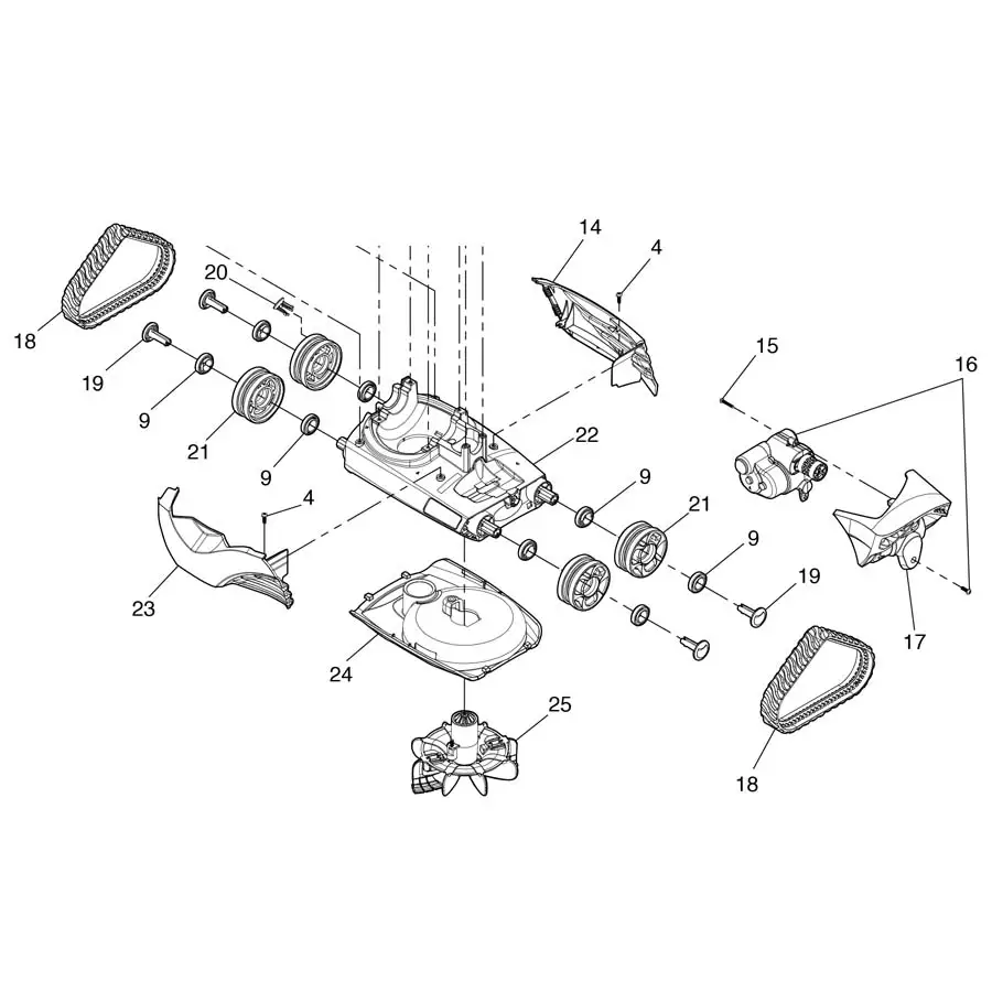 Jandy/Zodiac - Cleaner Parts - MX6 Elite