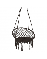 Hanging Rope Chair Black