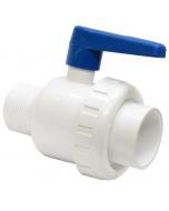 1 1/2" PVC S.U. Ball Valve MIP X SKT