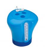 Blue Chlorinator Dispenser & Thermometer