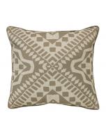 18" Square Tribal Taupe Pillow