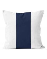 20" Square Wide Stripe Navy Pillow