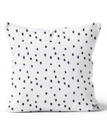 20" Square Polka Dot Navy Pillow