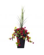 40" Outdoor Planter Pink Azalea Flower