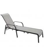 Sling Chaise Lounge Grey