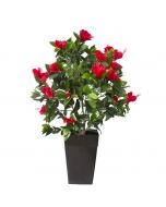 43" Outdoor Planter Red Hibiscus