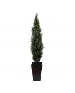 Artificial potted outdoor cedar, 68”
