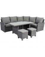 Six Piece Deep Seating Set with High Top Coffee Table